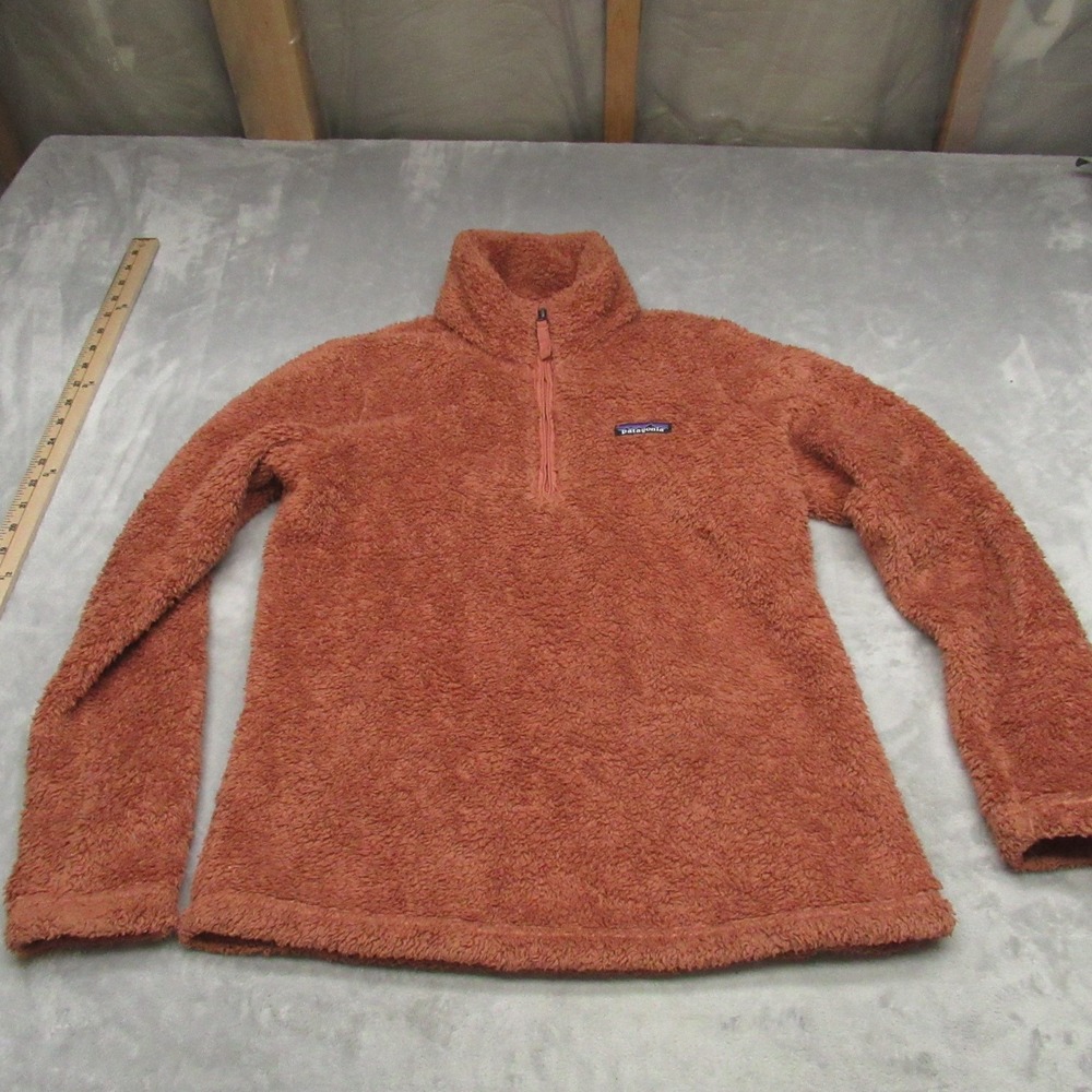 Patagonia Sweatshirt Women Small Brown Los Gatos 1/4 Zip Fleece Pullover Hiking